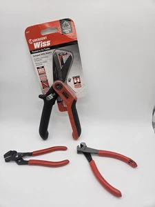 LOTTO cesoie utilitarie compatte Crescent Wiss CW7T + pinze ganasce a V RT24 + pinze terminali - Foto 1 di 7