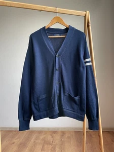 Polo Ralph Lauren Varsity College Cotton Cardigan Size L - Picture 1 of 8