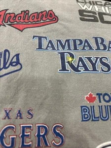 POTTERY BARN TEEN MLB National League Baseball Logo Full Flat & Fitted Sheets - Picture 1 of 9