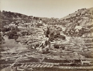 Felix BONFILS(1831-1885) Vallée de l'Hinnom signé c.1870 Tirage albuminé - Picture 1 of 2