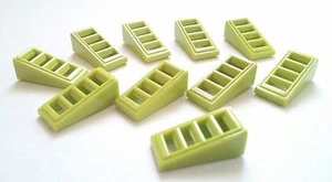 x10 Neu Lego Kalkschräge 18 2 x 1 x 2/3 mit 4 Schlitzen - Bild 1 von 2