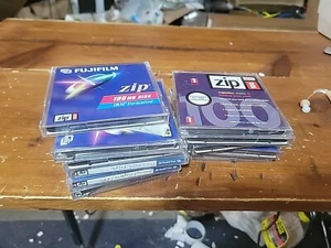 11 Pack of Iomega Zip 100 100MB Disks Formatted for Used - Afbeelding 1 van 2
