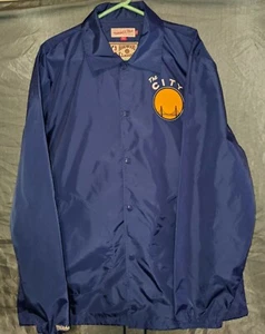 NWT Golden State Warriors Mitchell & Ness Coaches Jacket Sz XL Snap Button i - Picture 1 of 9
