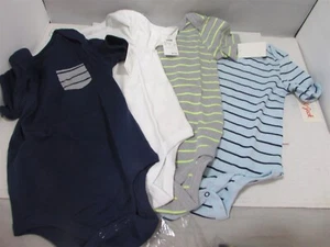 Cat & Jack Baby Boys' 4pk Short Sleeve Bodysuits 18 Months - Picture 1 of 2
