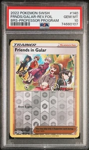 PSA 10 GEM MINT Friends in Galar Reverse Foil Professor Program 140/172 - Picture 1 of 2