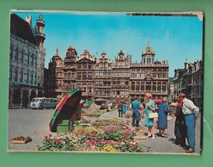 Vintage Postcard Set Folio Fold-Out Brussels Town Square Series 1 C 10 Cards - Picture 1 of 5