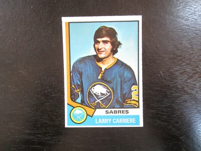 1974-75 O-Pee-Chee # 43 Larry Carriere Card (B40) Buffalo Sabres - Image 1 of 2