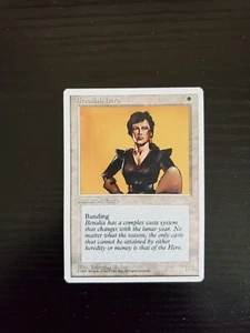 1995 MTG Magic the Gathering 4th Edition - Benalish Hero - VLP - Picture 1 of 2