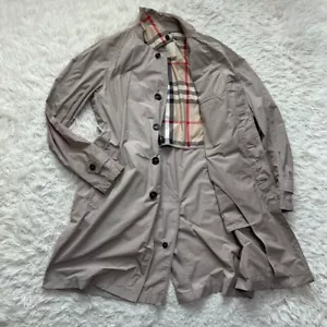 Burberry London Balmacaan Coat Long Coat Spring Coat Nova Check Storage Bag - Picture 1 of 16