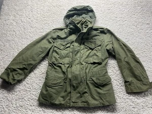 Military OD Green Field Coat Jacket Size Small - Bild 1 von 9