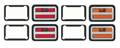 Juego de luces marcadoras laterales delanteras y traseras OER para Dodge Charger 1971 y Super Bee Foto 1 de 4