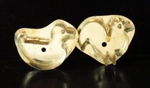 Vintage B. Cukla Stamped Miniature Duck & Rooster Cookie Cutters - Picture 1 of 5