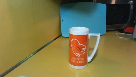 Vintage Virginia Tech VT Thermoserv Fighting Gobblers Hokies Beer Mug Cover