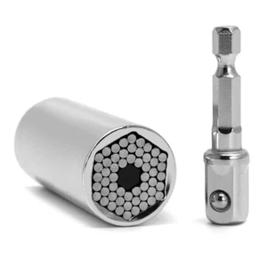 Universal Steckschlüsselsatz 7mm-19mm mit Bohradapter & 50mm Verlängerung - DOMIRA Werkzeug - Bild 1 von 7