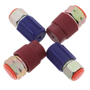 Adaptador de conversión de acoplador rápido de lado bajo 4 piezas/R12 R134a - Imagen 1 de 12