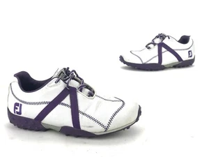 Foot Joy FJ M Project Damen-Golfschuhe ohne Spikes weiß lila – Größe 6 M 95622 - Bild 1 von 9