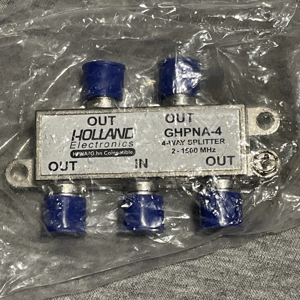 Holland Electronics 4 Way Coax Splitter GHPNA-4 New - Image 1 of 1
