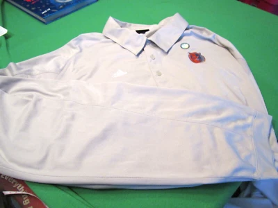 New ADIDIAS NBA CHARLOTTE BOBCATS MENS LONG SLEEVE POLO SHIRT GRAY 4XT 4X TALL - Image 1 of 2