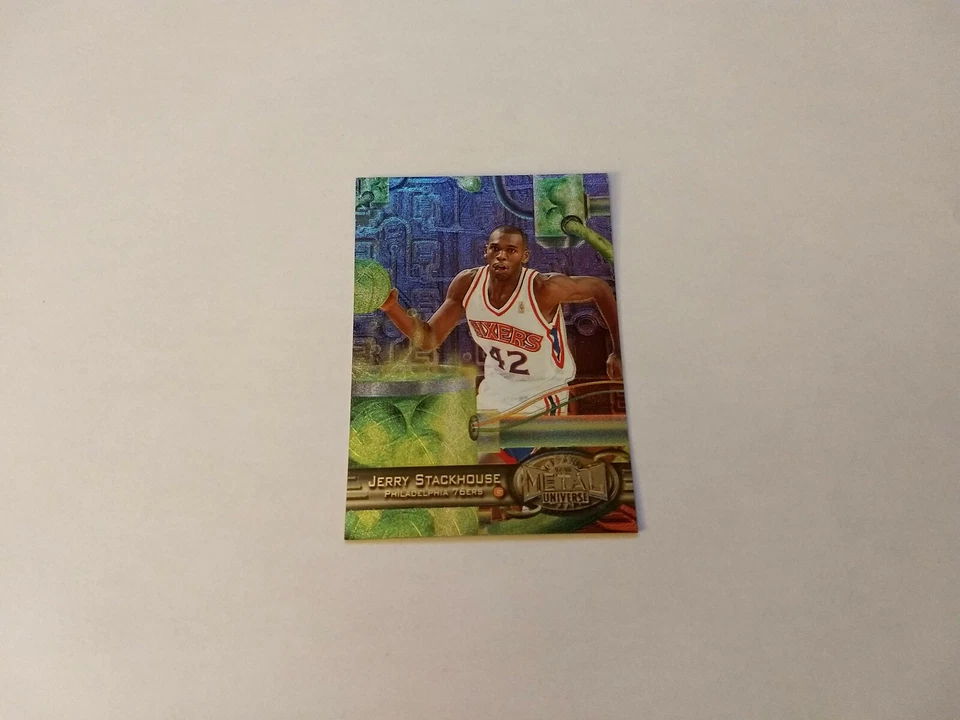 1997-98 Metal Universe #95 JERRY STACKHOUSE Philadelphia 76ers Nrmt+  - Image 1 of 1