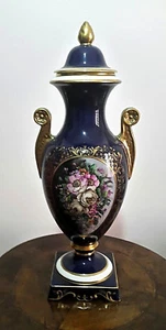 Porcellana di Capodimonte Antico Vaso Dipinto (48 cm) - Foto 1 di 6