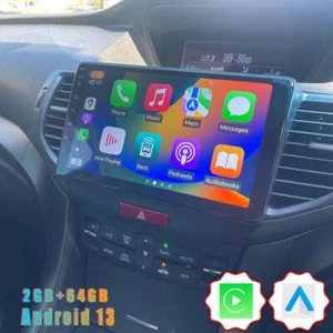 For Acura TSX 2009-2014 Android 13 Car Stereo Radio Carplay 2G+64G 9 INCH FM+RDS - Picture 1 of 18