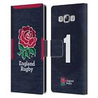 ENGLAND RUGBY UNION 2020/21 PLAYERS AWAY KIT LEATHER BOOK CASE FOR SAMSUNG 3