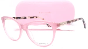 KATE SPADE NY CAELIN 35J MILKY PINK W/HAVANA TEMPLES AUTHENTIC EYEGLASSES 51-17 - Picture 1 of 4