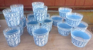 Lot 19 Wedgewood Blue Hellenic Glassware/Barware & Bowls - Picture 1 of 6
