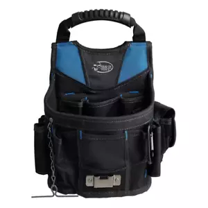 DEAD ON TOOLS Utility Pouch Bag 10" Open Top Tool Tote Black 12-Pockets Storage - Picture 1 of 12