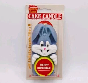 Vela vintage Looney Tunes Bugs Bunny decoración de pastel nuevo en caja original 1979 - Imagen 1 de 10