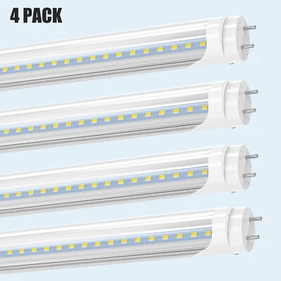 4Pcs 2FT T8 LED Tube Light Bulbs G13 LED Shop Lights 6500K Garage Closet Cabinet - Image 1 of 4