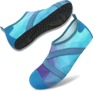 Womens Mens Water Shoes Barefoot Quick Dry Aqua Socks for Beach Swim Yoga Size 7 - Picture 1 of 6