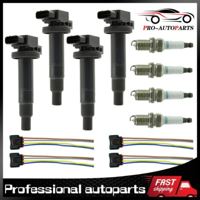 UF316 Ignition Coil and Spark Plug For 01-10 Toyota Yaris Prius XA XB Echo 1.5L - Image 1 of 4