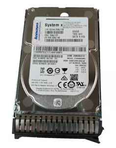Lenovo 500GB SATA 7.2K 6.0Gb 2.5" HDD 00AJ137 00AJ140 ST9500620NS with Caddy - Picture 1 of 3