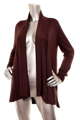 NUEVO Cárdigan suave envolvente de pranayama marrón Athleta para mujer Foto 1 de 4