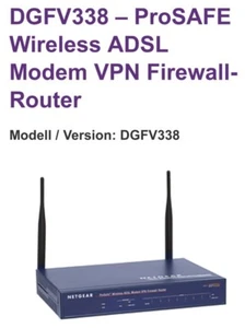 DGFV338 – ProSAFE Wireless ADSL Modem VPN Firewall-Router - Bild 1 von 1