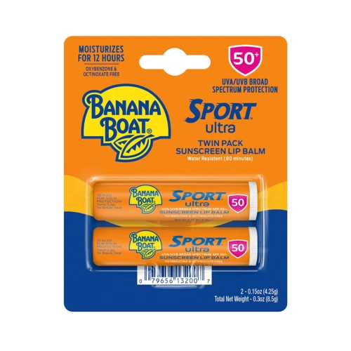 Lot of 3 Banana Boat Sport Ultra SPF 50 Lip Sunscreen 2 Pack | Balm Pack NEW - Image 1 of 1