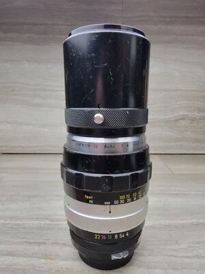 Lente Nippon Kogaku Japón Nikkor Q Auto 1:4 f=200 mm - Lente Nippon Kogaku Foto 1 de 4