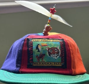 Kids Hat San Diego Zoo Glow In Dark Propeller Koala Bear Pinwheel Cap Made USA - Picture 1 of 7