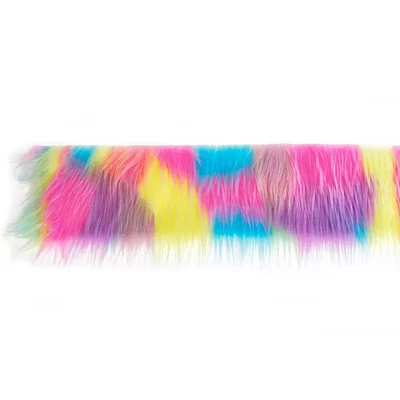 Flauschige Kunstfell-Streifen Bastelbedarf Plüschstoff Dekorationen - Bild 1 von 4