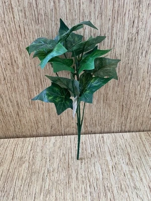 Seda Suave Artificial Inglés Hiedra Flexible Vid Planta Decoración 14" Alto Foto 1 de 4