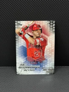 2018 Topps Update Mike Trout /299 Black International Affair #IA-43 Angels - Bild 1 von 2