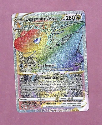 Dragonite VSTAR (Secret) Secret Rare Pokemon GO 081/078 NM-MT - Image 1 of 2
