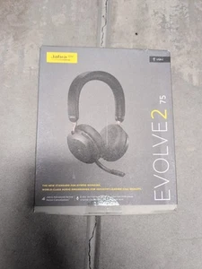 Casque sans fil Bluetooth Jabra Evolve2 75 avec support de charge -MS Teams, USB-A - Photo 1/5