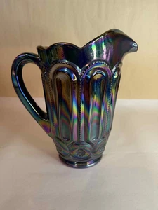 Mond und Stern LE Smith Lavay Amethyst Karneval Wasserkrug RAR - Bild 1 von 6