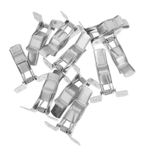 10 piezas clips de escoba montados en la pared para colgar herramientas de resorte Bulldog - Imagen 1 de 12