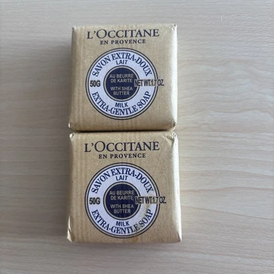 2- L'Occitane En Provence Milk Shea Butter Extra Gentle Body Soap  1.7oz FRANCE - Image 1 of 2