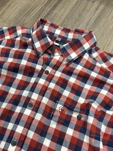 Camisa elástica de manga larga Ariat Pro para hombre, con botones, a cuadros talla XL ranura para bolígrafo - Imagen 1 de 10