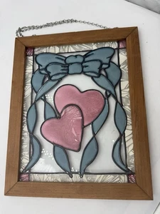 🎀Panel colgante con marco de plomo vitral vintage duras y arco🎀 - Imagen 1 de 7