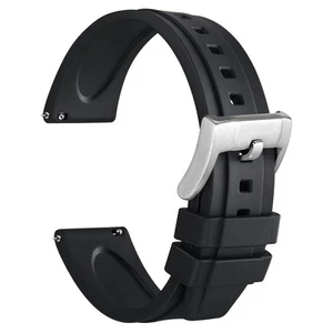24mm Hevea Watch Band, FKM Rubber (Not Silicone), Quick Release Replacement S... - Picture 1 of 9